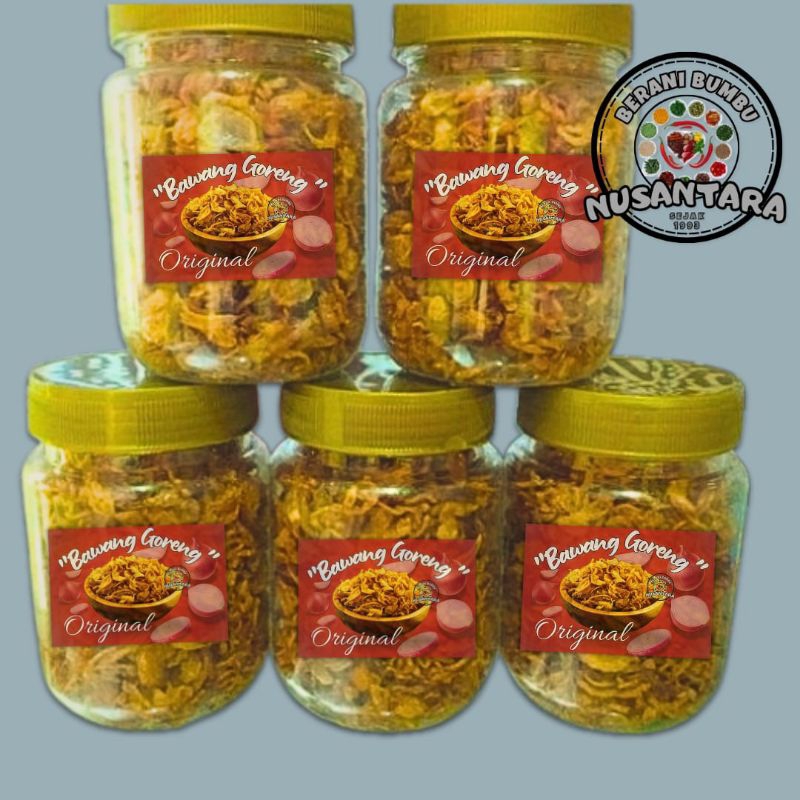 

Bawang Goreng Original 150 Gr Khas Nusantara / Kriuk Tanpa Campuran / Berani Bumbu