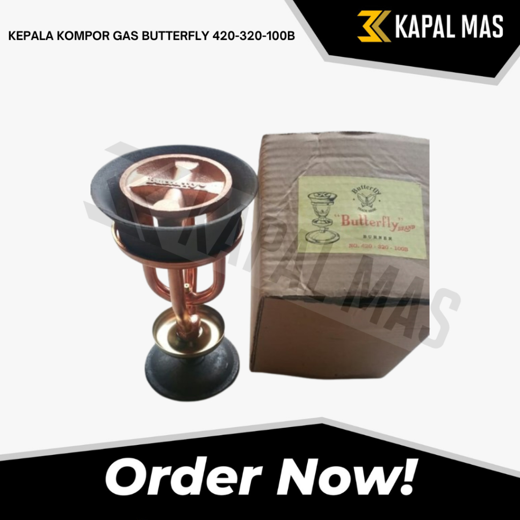KEPALA KOMPOR GAS BUTTERFLY 420-320-100B / LAMPU STRONGKING / BUTTERFLY / ALAT KOMPOR
