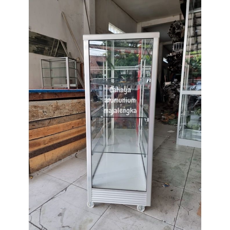 ETALASE ALUMINIUM KACA PANJANG 200CM