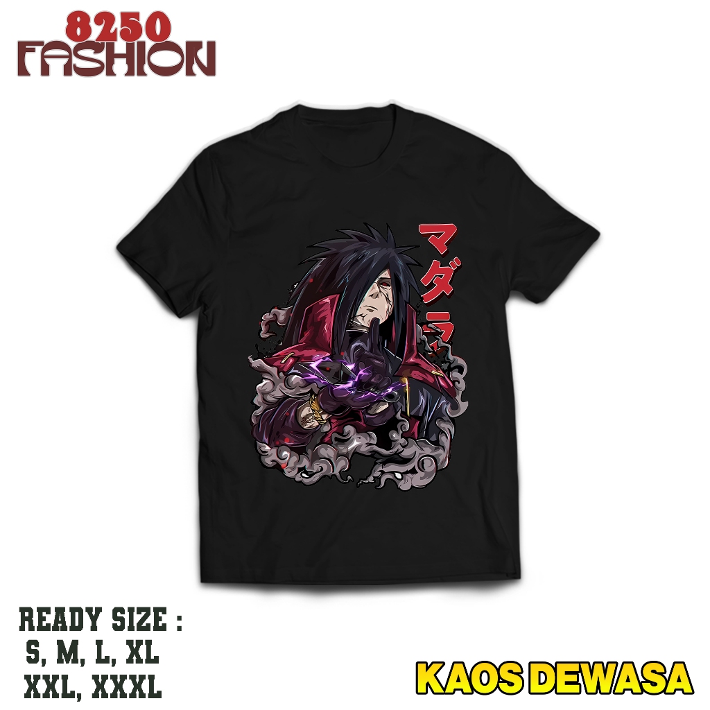 KAOS DEWASA ANIME NARUTO MADARA UCHIHA KAOS NARUTO KEREN KAOS PRIA WANITA UNISEX