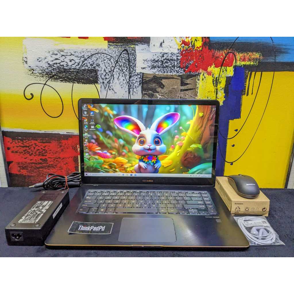 Laptop Gaming & Design Asus ZenBook Pro 15 Touch Core i7 8750H Ram 16 Backlight Mulus