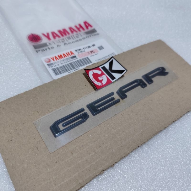 STIKER LOGO EMBLEM 3D YAMAHA GEAR 125 ORIGINAL