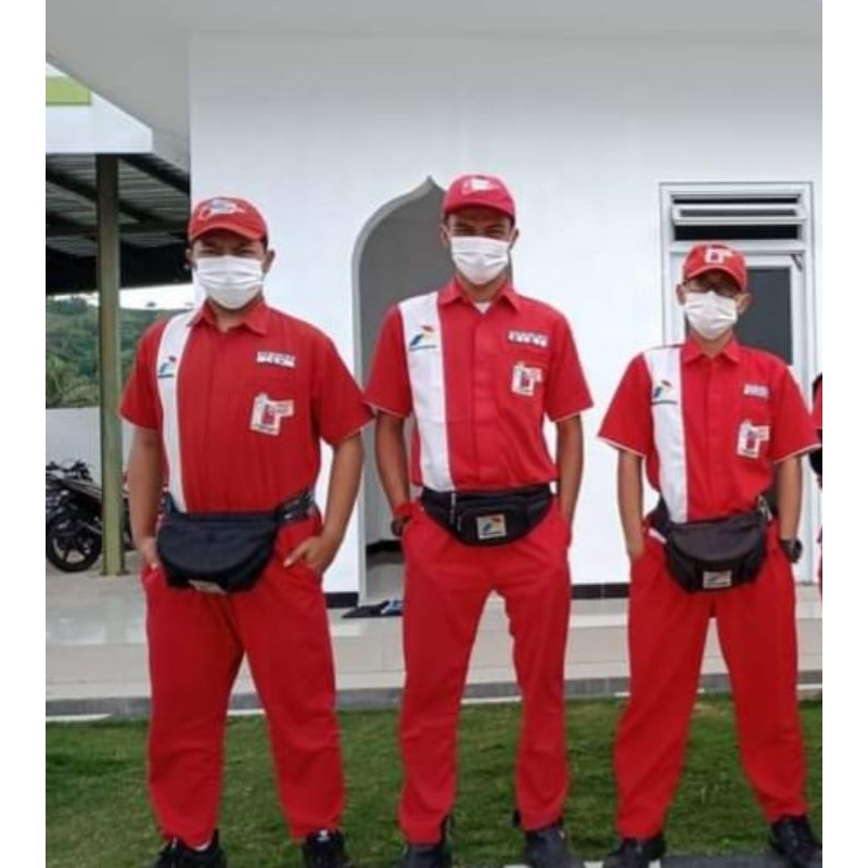 Seragam Spbu Pasti Pass PERTAMINA Baju Seragam Operator Lakilaki SPBU PASTI PASSS Pasti Pass