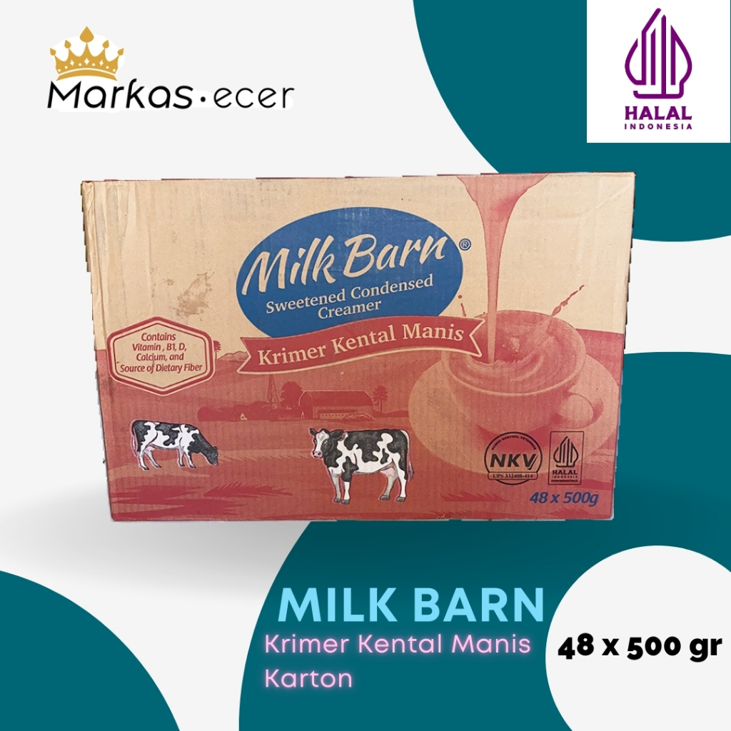 

Susu Kental Manis Milk Barn Karton 500gr Krimer Kaleng