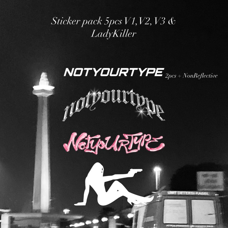 

STICKER FULLPACK NOTYOURTYPE 5PCS