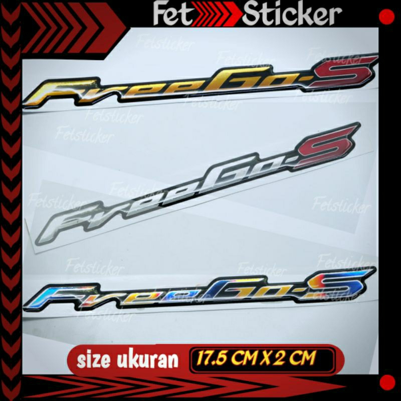 Emblem Yamaha Freego / Emblem Timbul Titanium Yamaha Freego S