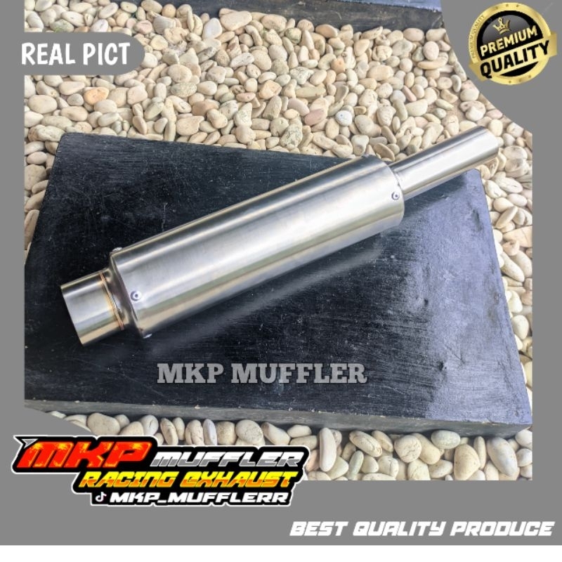 TABUNG ISIAN KNALPOT ALL MATIC NON CORTAM INLET 38MM/OUTLET 50MM