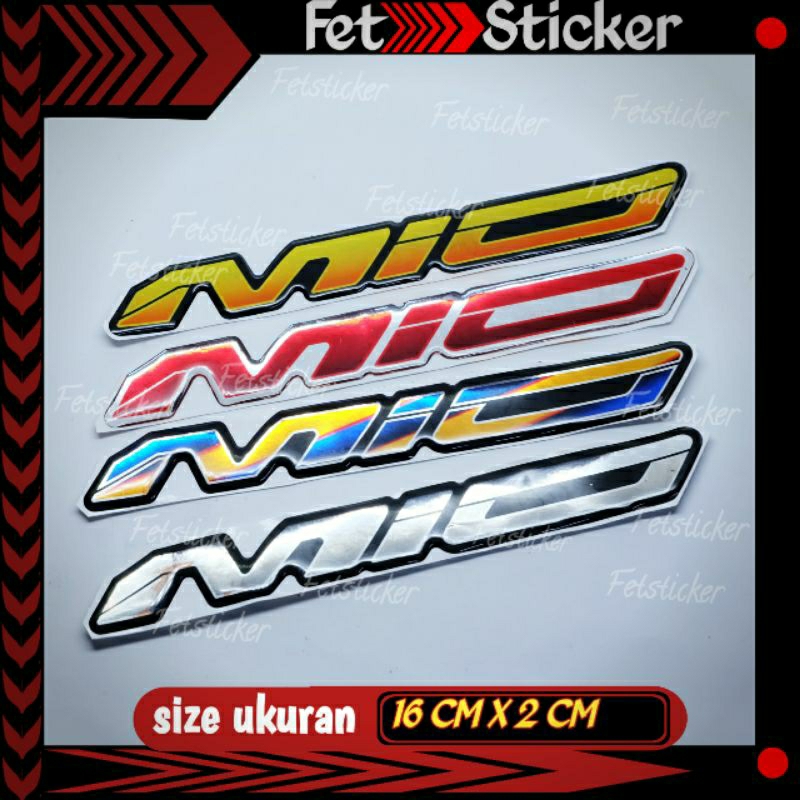 Emblem Yamaha Mio / Emblem Timbul Titanium Yamaha Mio Smile