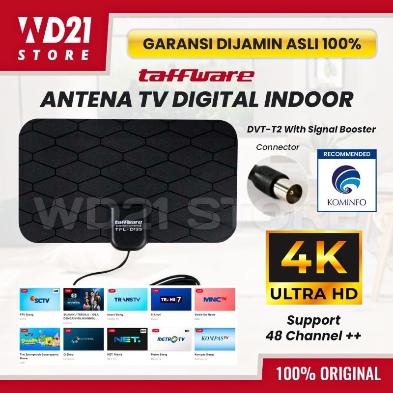 [100% ORIGINAL] ANTENA TV DIGITAL TAFFWARE INDOOR