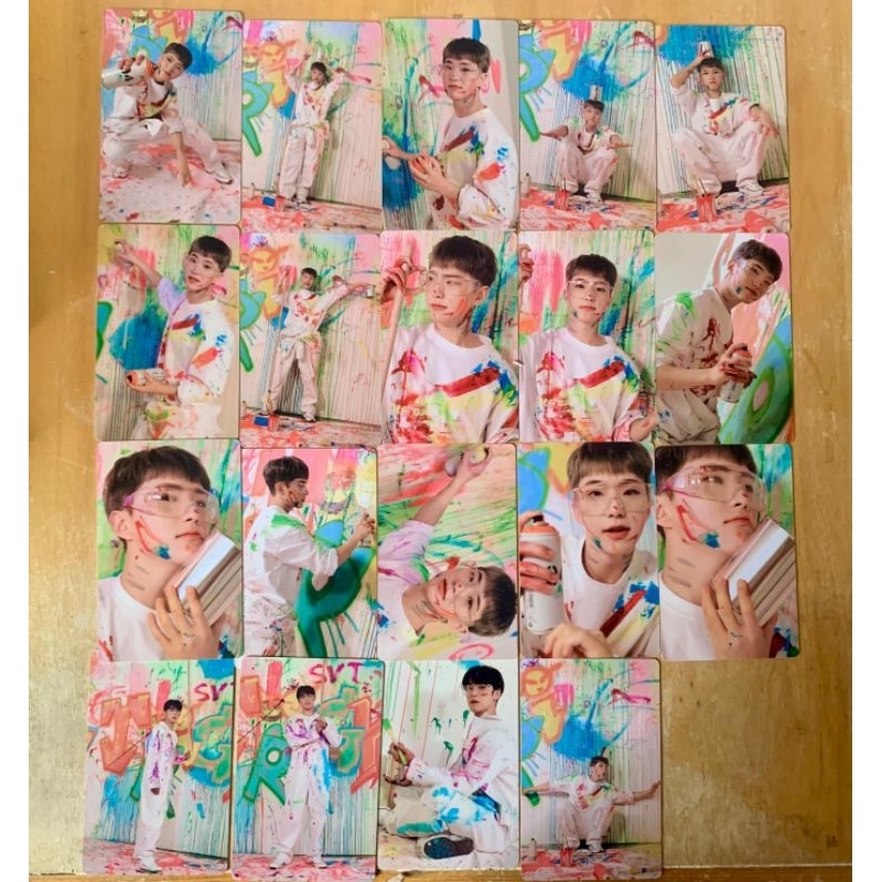 [MIN 2] Photocard Mingyu Hoshi Seventeen Face The Sun Booklet Pc fts svt carat ver carver