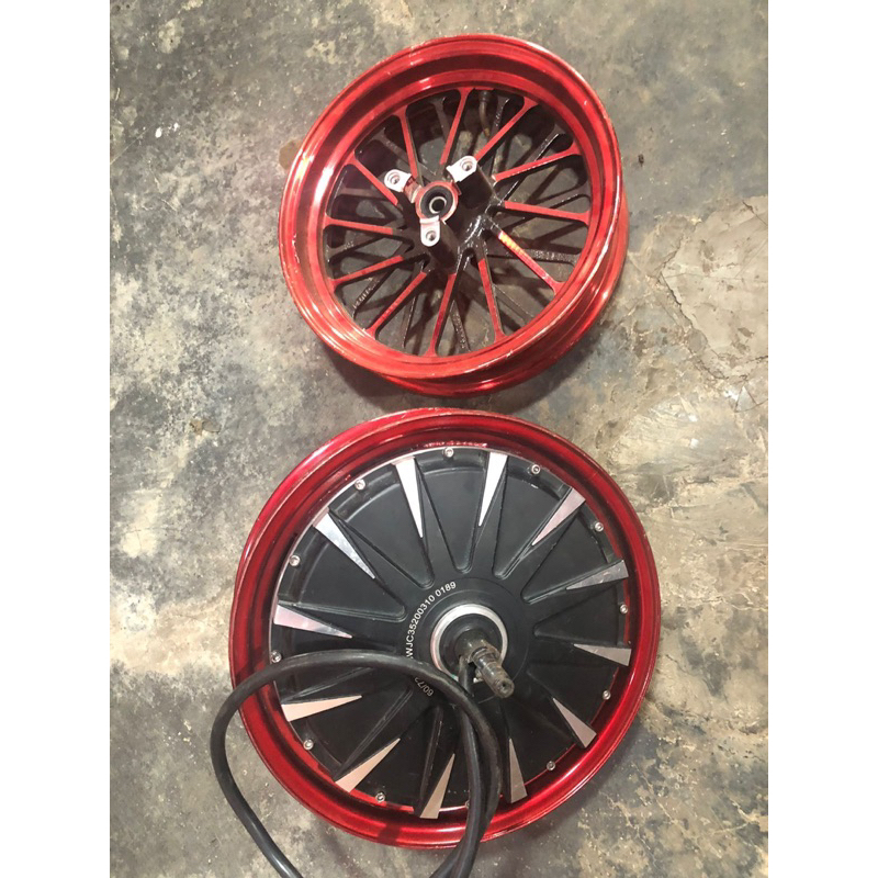 bldc motor listrik 3000watt dan velg depan r12