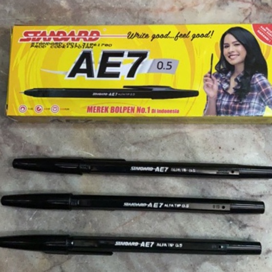 

SPESIAL BULAN INI Pulpen Ballpoint Standard AE7 12 Pcs Original