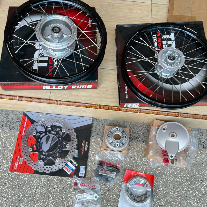 PAKET VELG SET DEPAN KLX DTRACKER BELAKANG TS HONCO VELG TDR