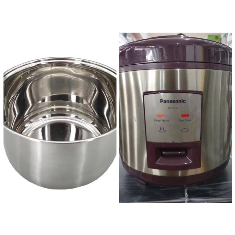 (PANCI SAJA) Panci Stainless Steel Innerpot Utk Rice Cooker Panasonic SR-CEZ18