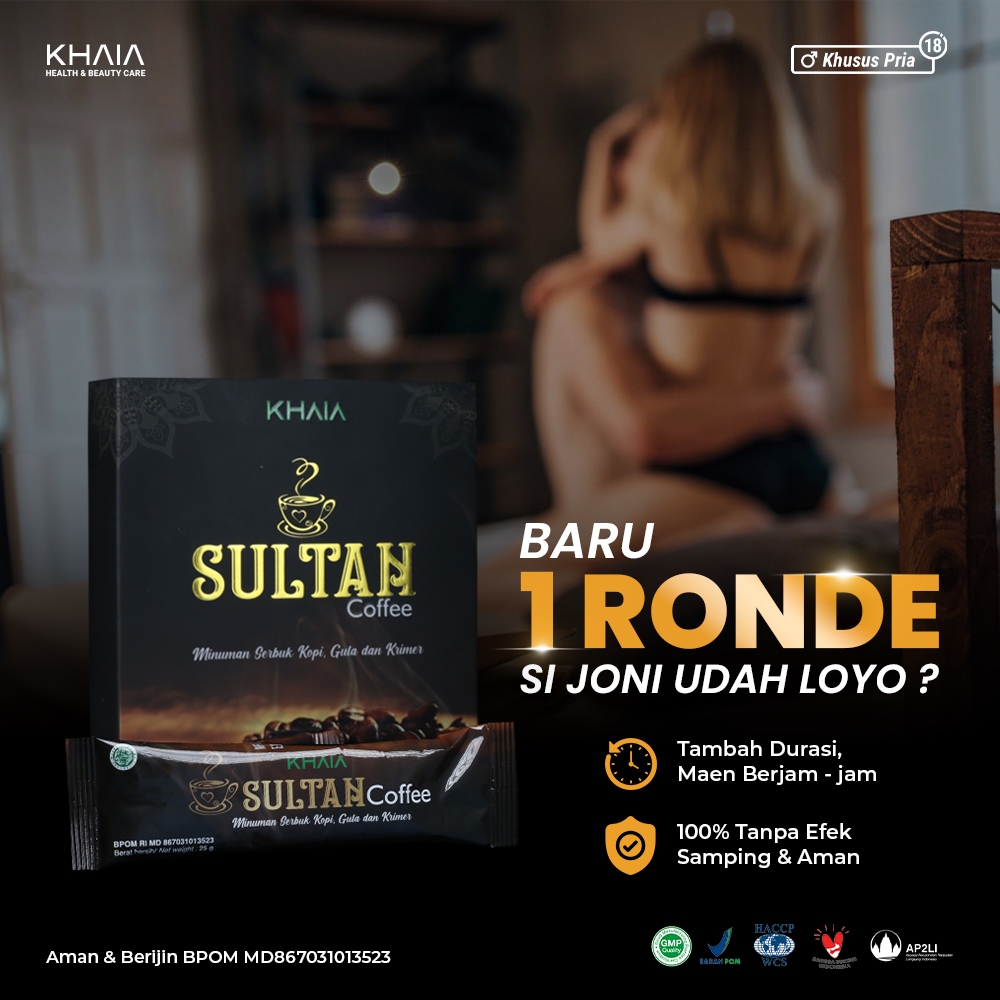 

Kopi Penambah Stamina Pria Dewasa Perkasa Ginseng Kuat ahan Lama Halal Sultan Coffe Khaia