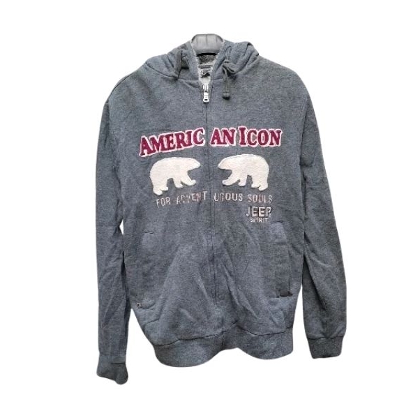 ZIPPER HOODIE JEEP ABU SECOND BRANDED