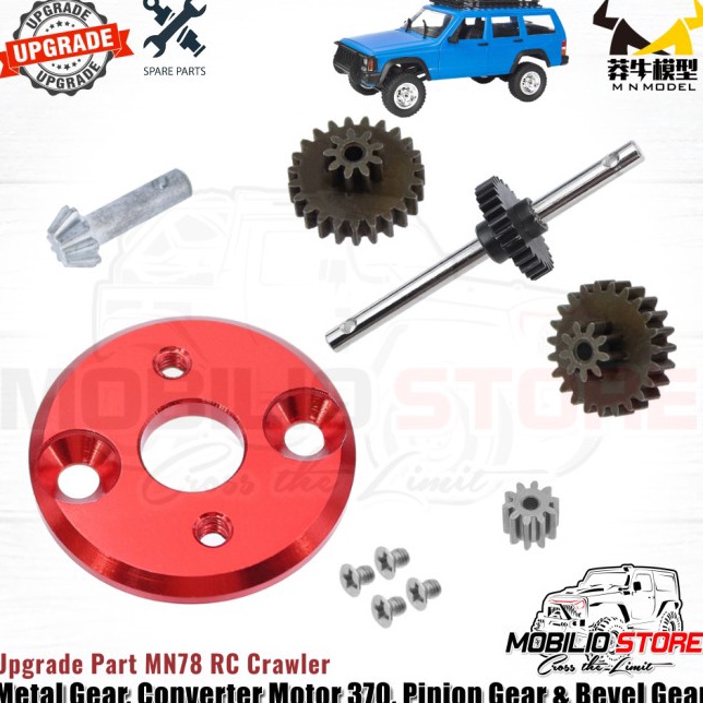ORDER Upgrade Part MN78 Metal Gear Converter 37 Pinion  Bevel Gear MN 78