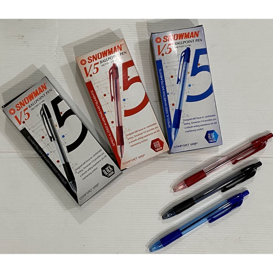 

MURAHMERIAH Pen Snowman V5 Per 1 Lusin 12 Pcs