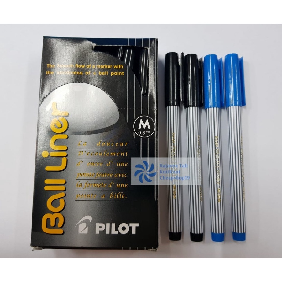 

TREND PRODUCT Ballpoint Pilot Ball liner warna HitamBiru PILOT