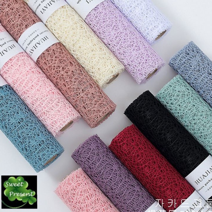 

MURAH Flower Mesh Jaring Spider Korea Paper FlowerWrapping PaperKertas Bucket Bunga