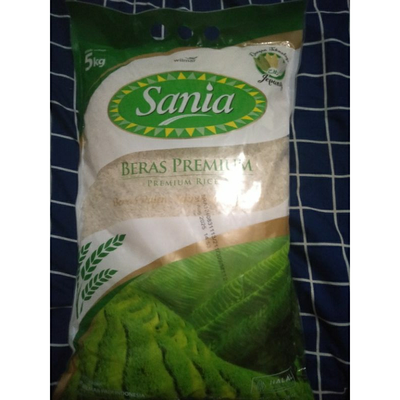 

beras premium merk Sania 5 kg