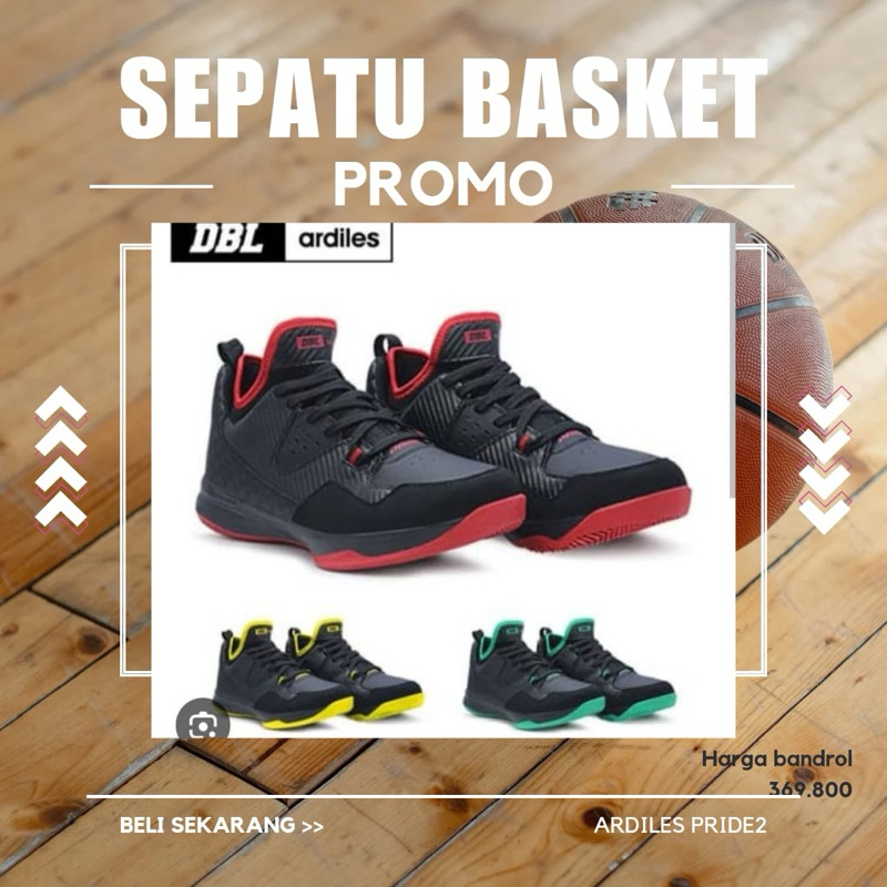 SEPATU OLAHRAGA SEPATU DBL SEPATU ARDILES PRIDE2 SEPATU BASKETBALL UK 46-47