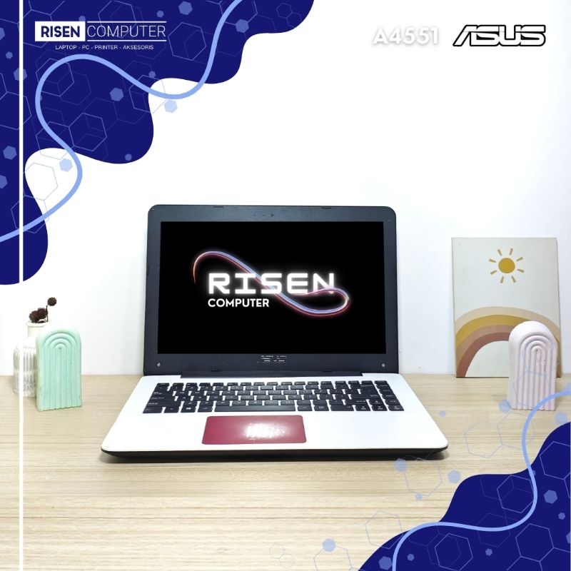 Second LAPTOP ASUS A4551 Intel Core i3 5005U RAM 6GB SSD 256GB Notebook 14inch Seken Bekas