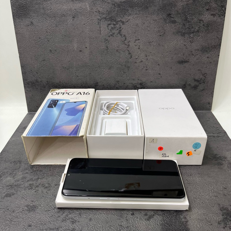 Oppo a16 4/64gb Fullset Second Garansi Resmi