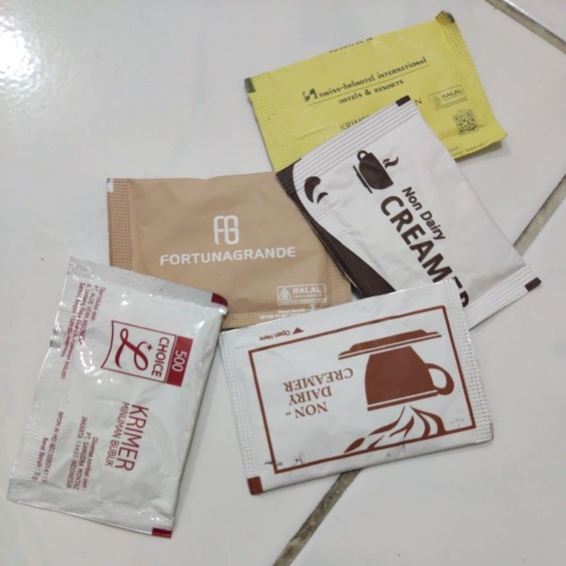 

krimer sachet creamer satuan hotel kit