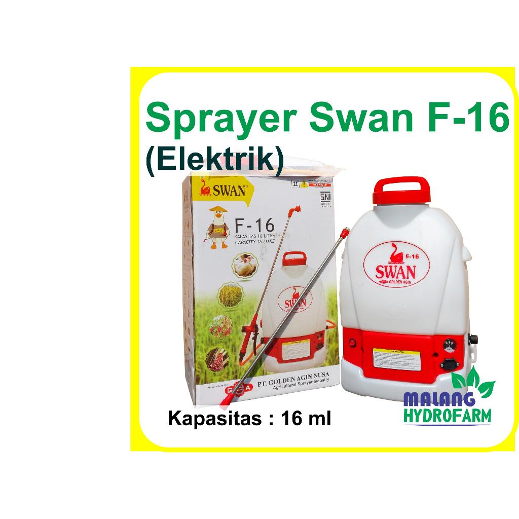 Sprayer Swan F-16 16 Liter semprotan elektrik hama tekanan serba guna aki tanaman sayur sayuran kyok