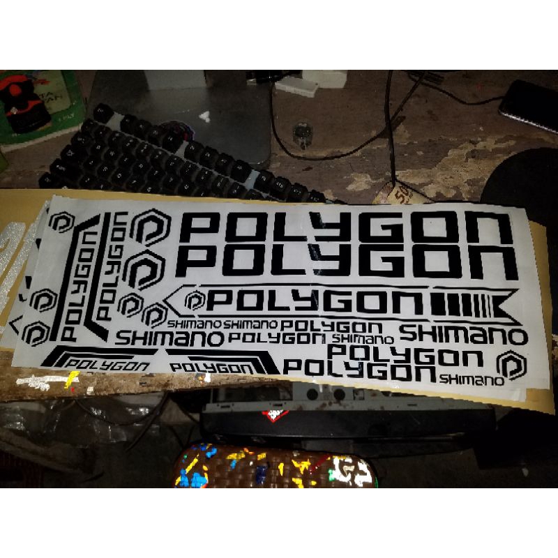 stiker sepeda polygon thrill