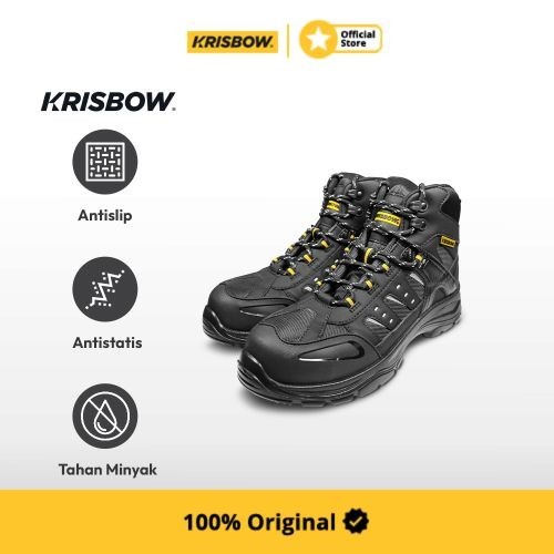 Krisbow sepatu safety Pria Nemesis-Hitam
