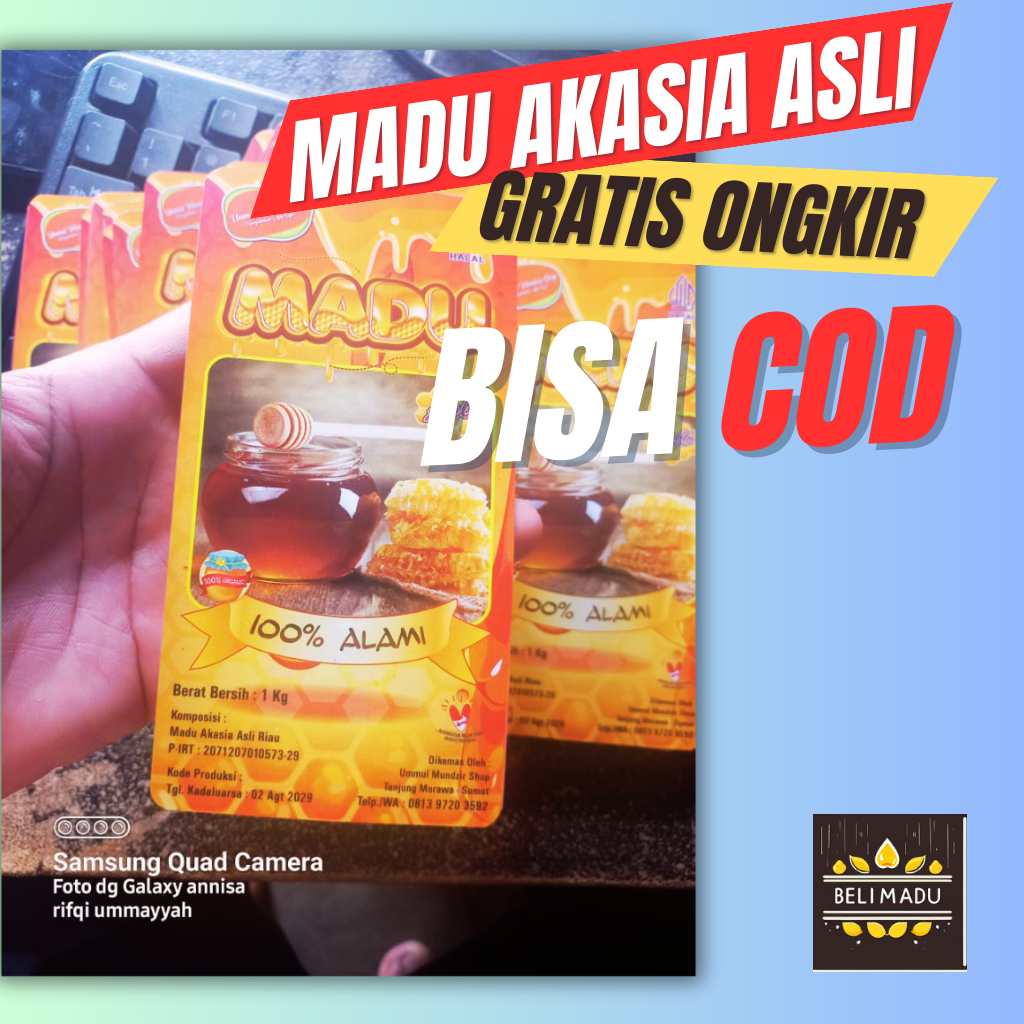 

Madu Original Bantu Promil Suami Istri 100% Asli Dengan Ijin BPOM dan Halal Kemasan 1Kg Herbal