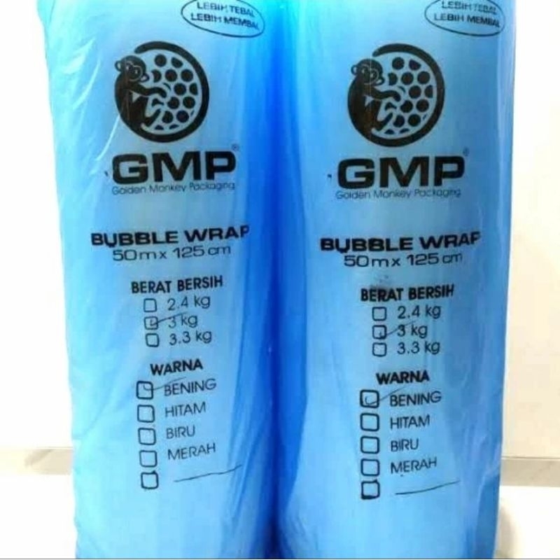 

Bubble wrap GMP 3kg 125cmx50cm (PER ROLL)