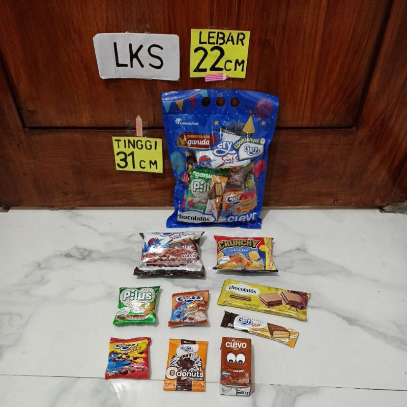 

Paket KILAT ulang tahun murah +SUSU ukuran plastik LKS (sedang)/Ultah/Hampers/SNACK