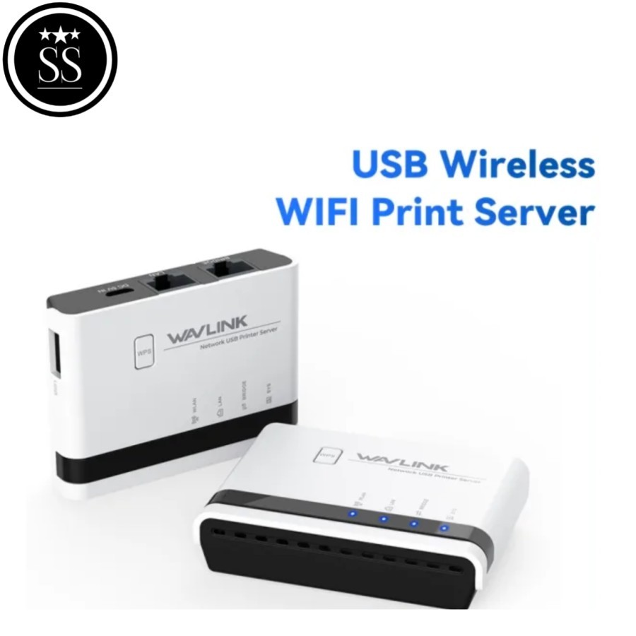 WAVLINK WL-NU516U1 WIRELES USB PRINT SERVER WIFI 2.4G 10/100Mbps
