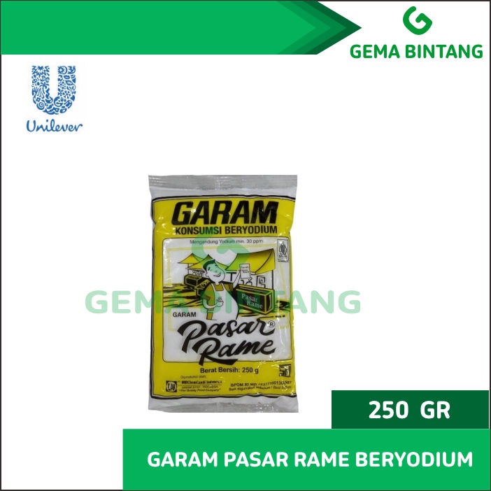 

GARAM BERYODIUM PASAR RAME 250 G GR GRAM