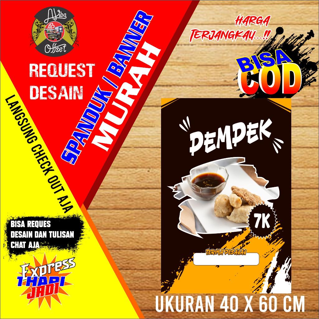 SPANDUK BANNER PEMPEK 01 UKURAN 40X60CM