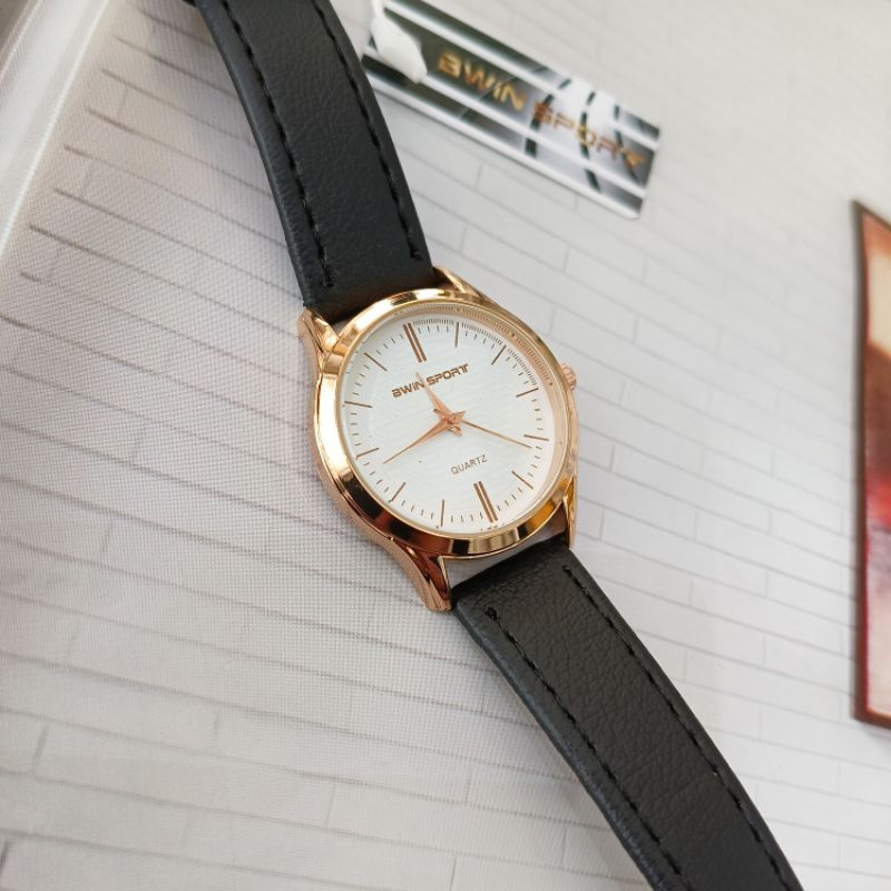 Jam Tangan Cewek Awin Sport Strap Kalep Hitam