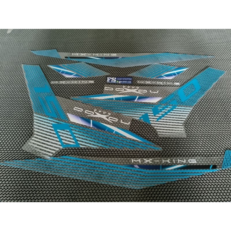 striping sticker MX king 150 Doxou transparan new elega. simpel terbaru