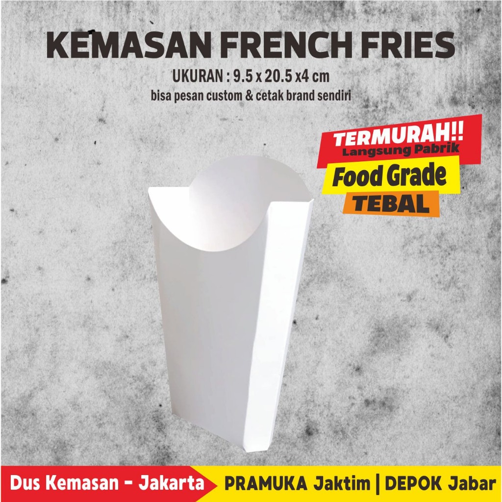 Box French Fries Tempat Goreng Kentang