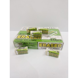 

VTEC ERASER ER-40WH ( 1 paket isi 40pcs)/ Penghapus pensil