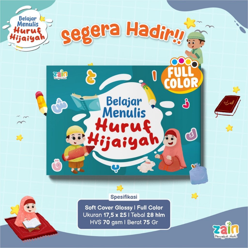 Buku Anak Belajar Menulis Huruf Hijaiyah | buku Iqro