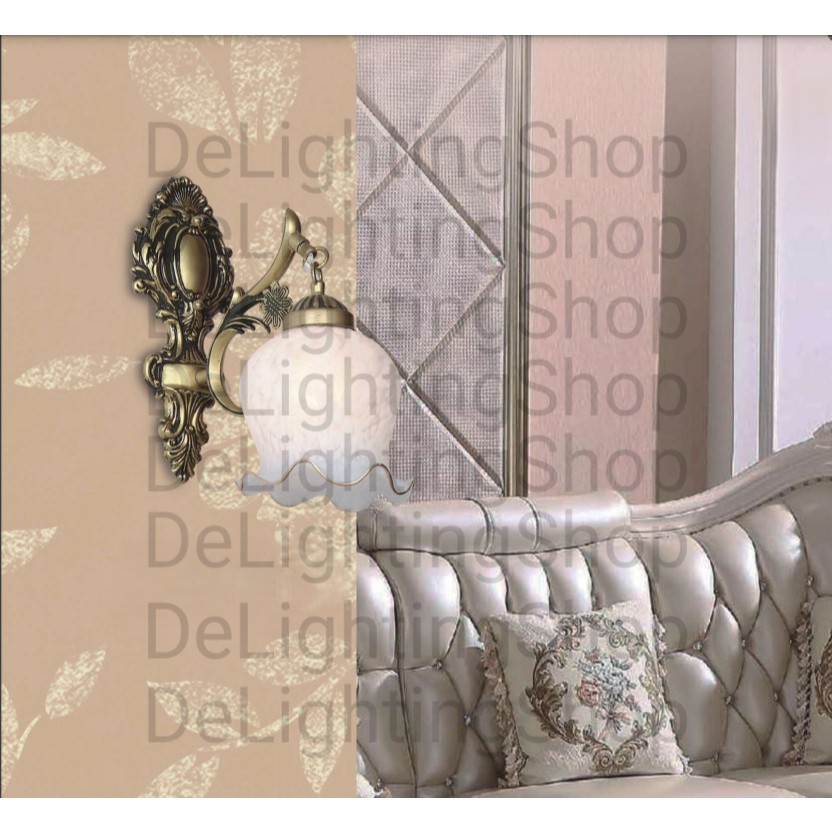 SL1372-1 LAMPU DINDING HIAS BUNGA MINIMALIS KLASIK ANTIK TERAS SUDUT RUANGAN RESTORAN DLL DEKORASI W