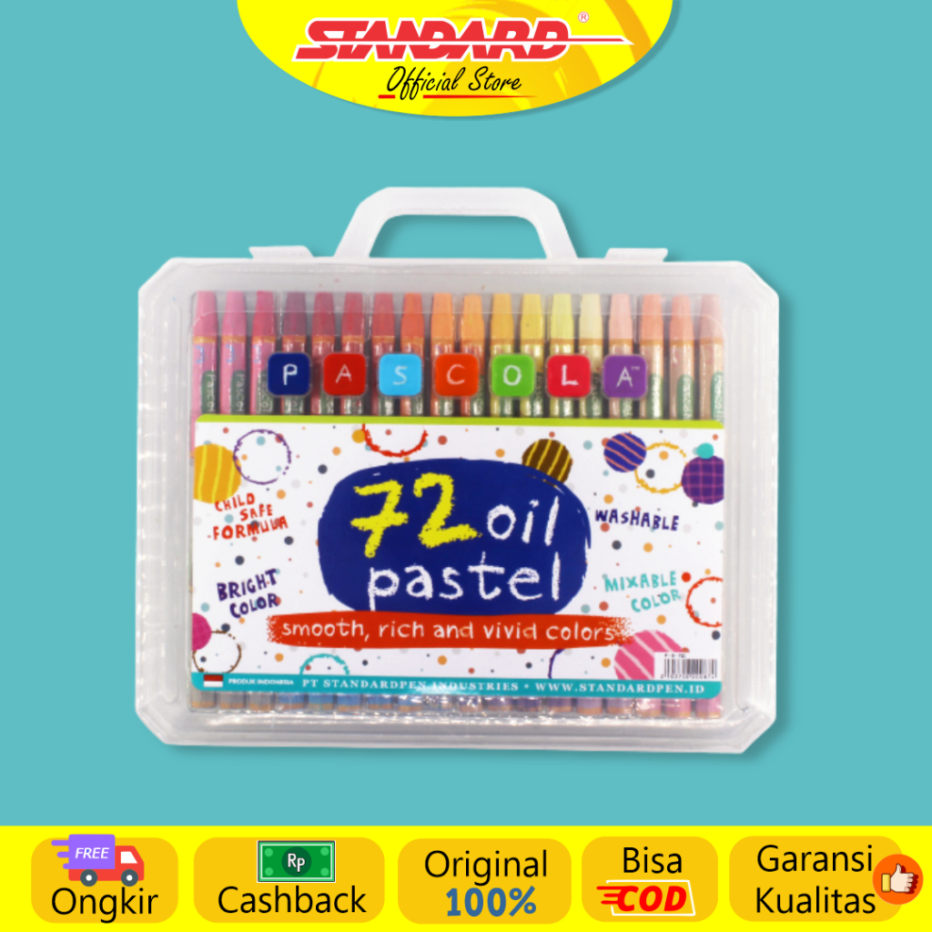 

Standard - Pascola Oil Pastel 72 / Set ( Crayon / Pewarna / Coloring )