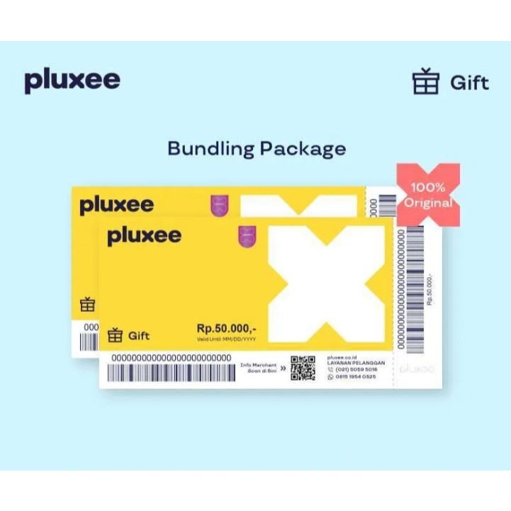 Sodexo – Pluxee Gift Voucher Fisik Nominal Rp 50.000