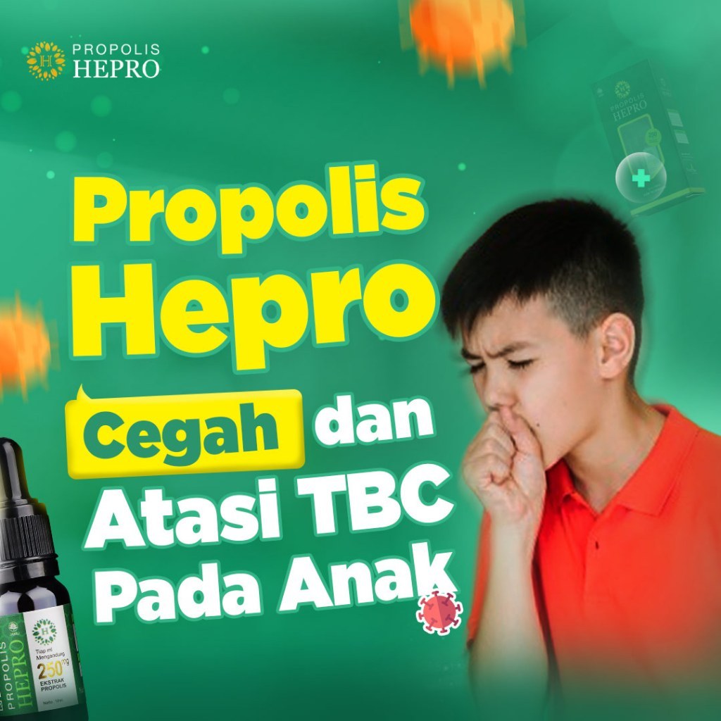 Propolis Hepro - Obat TBC Untuk Anak - Obat TBC, Sinusitis, Asma, Batuk Menahun, Bronchitis