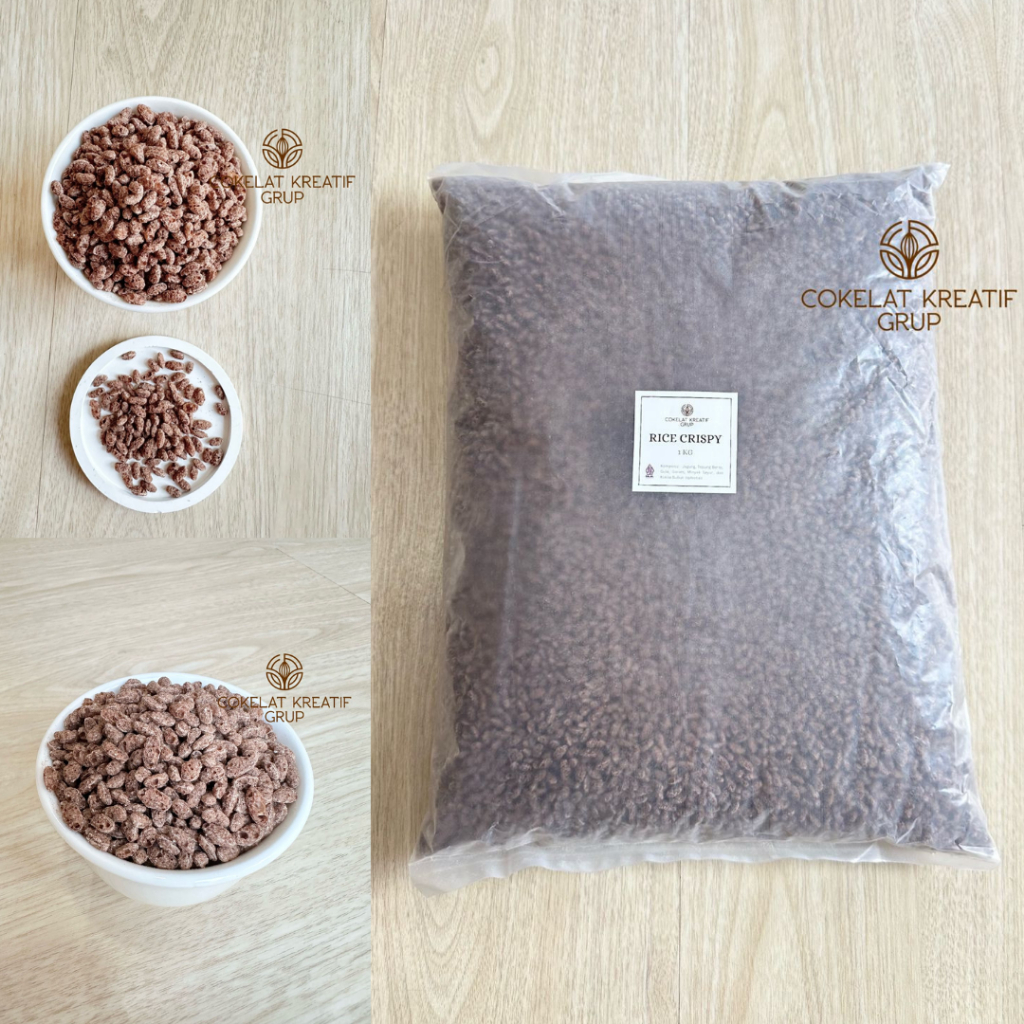 

Forcysn Bisa Rice Crispy Putih Original Cokelat 1Kg Premium Rice Krispi Sereal Snack