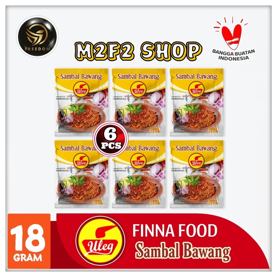 

Finna Food Uleg Sambal Bawang Sachet - 18 gr (Kemasan 6 Pcs)