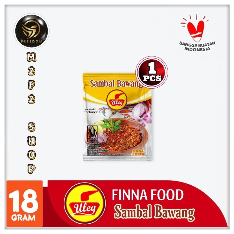 

Finna Food Uleg Sambal Bawang Sachet - 18 gr (Kemasan Satuan)